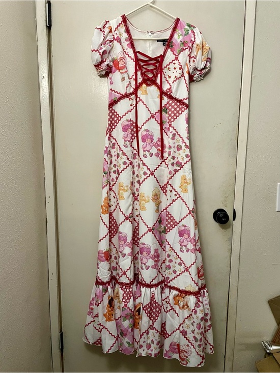 Dolls Kill Dresses & Skirts - Dolls Kill Strawberry Shortcake Care Bears collab maxi dress size small NEW